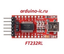 RS232-TTL FT232RL разъем Micro-Usb 3.3V-5V